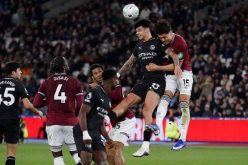 曼城1-1西汉姆联 B席建功